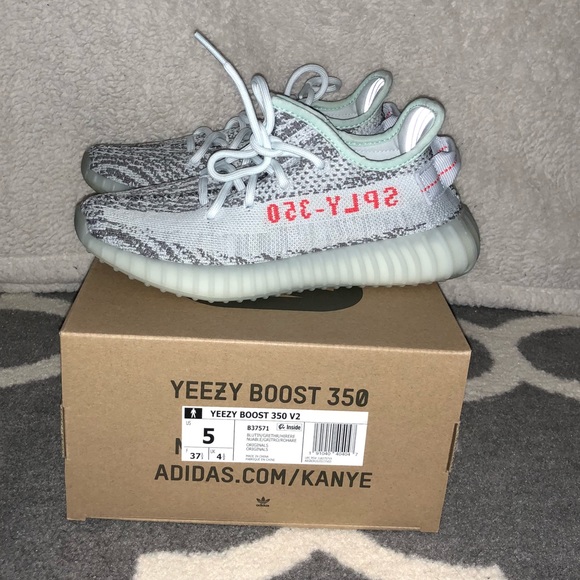 ADIDAS YEEZY BOOST 350 V2 BLUE TINT B37571 The